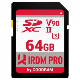 Memory card SD 64Gb GoodRAM IRDM PRO SDXC V90 UHS-II U3 Retail (IRP-S9B0-0640R11) Memory card SD 64Gb GoodRAM IRDM PRO SDXC V90 UHS-II U3 Retail (IRP-S9B0-0640R11)