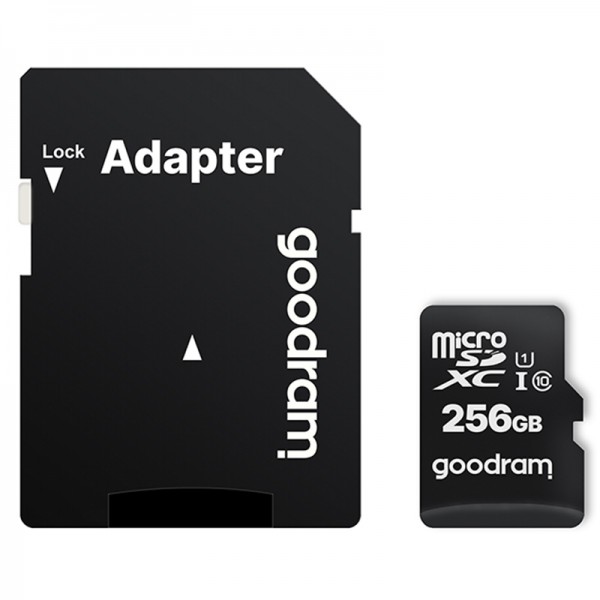 Memory card Secure Digital Micro256Gb GoodRAM UHS-I (class 10) + Adapter (M1AA-2560R12)