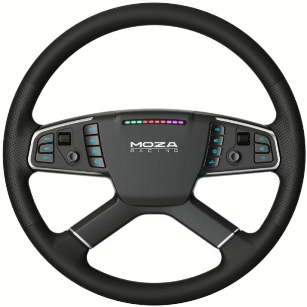 Кермо MOZA Racing TSW Truck 40cм. 14 кн. RGB чорне (RS060_Moza)