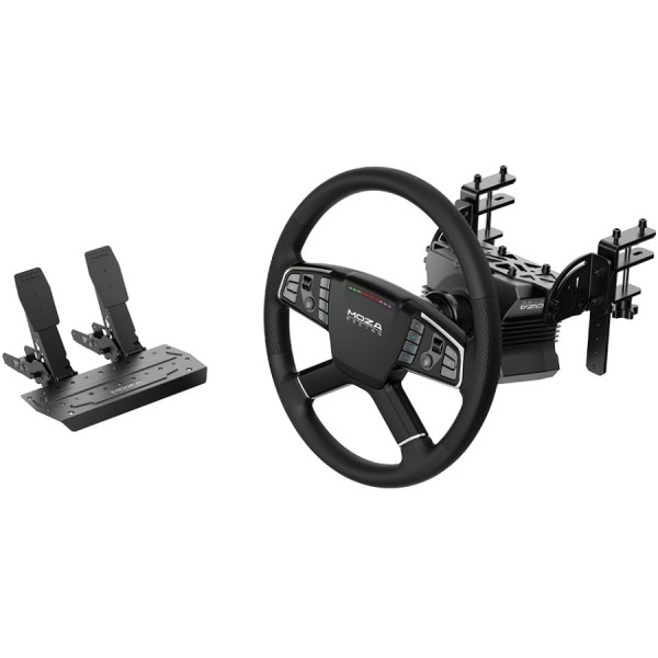 Кермо і педалі MOZA R5 Trucking Bundle for PC 14кн. подв. педалі SR-PLite кермо TSW (RS071_Moza)