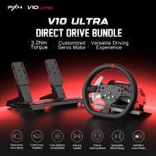 Кермо і педалі PXN V10 Ultra Bundle for PS4/XBOX/Xbox Series X|S/PC 17кн. подв. педалі кермо 270мм (PXN-V10 Ultra EU)