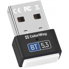 Адаптер Bluetooth v5.3 USB чорний Colorway (CW-AD-BT53)