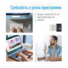 Адаптер Bluetooth v5.3 USB чорний Colorway (CW-AD-BT53)