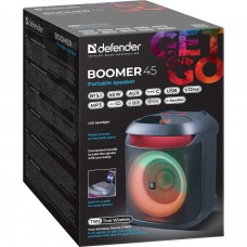 Акустична система 1.0 Defender Boomer 45 45W Bluetooth/LED/MIC/TWS/Light/FM чорна (65245)