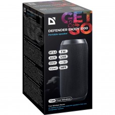 Акустична система 1.0 Defender S100 5Вт BT/FM/USB/TF/AUX/TWS (65101)