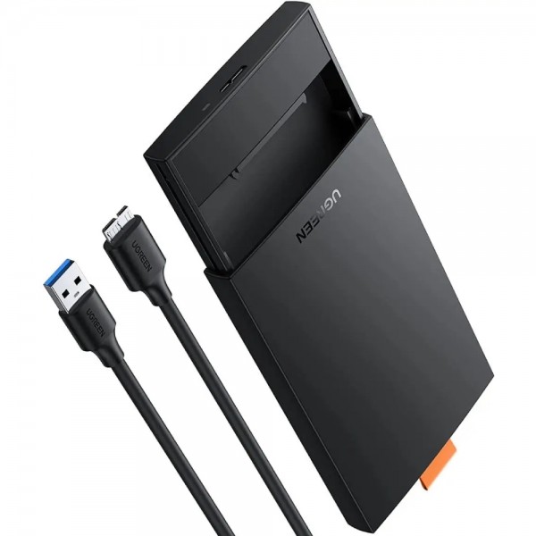 Зовнішня кишеня Ugreen CM237 USB 3.0 2.5Inch Hard Drive Box Чорна (60353)