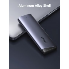 Зовнішня кишеня Ugreen CM767 USB 3.2 Gen 2 M.2 NVMe 10 Гбіт/с Сіра (35267)