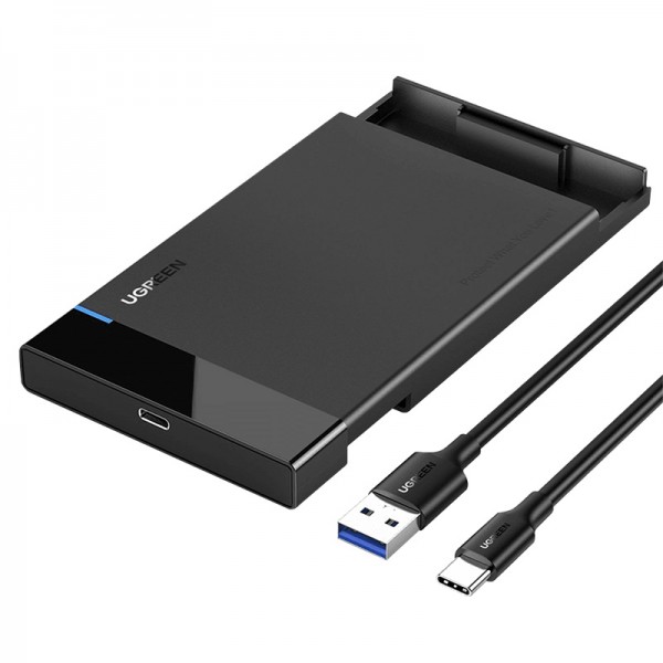 Зовнішня кишеня для 2.5" HDD/SSD Ugreen USB 3.1 US221 Black (50743)
