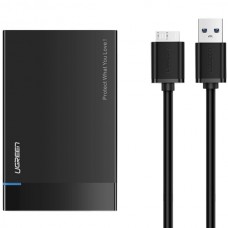Зовнішня кишеня для SSD M.2 для SATA HDD SDD UGREEN 3.0 US221 чорна (30848)