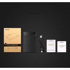 Зовнішня кишеня для SSD M.2 для SATA HDD SDD UGREEN 3.0 US221 чорна (30848)