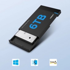 Зовнішня кишеня для SSD M.2 для SATA HDD SDD UGREEN 3.0 US221 чорна (30848)