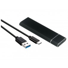 Зовнішня кишеня до M.2 на Type-C USB 3.1 (F) Gen2 10 Gb/s 2TB B key NGFF Black (S1012)