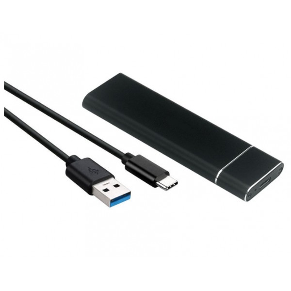 Зовнішня кишеня до M.2 на Type-C USB 3.1 (F) Gen2 10 Gb/s 2TB B key NGFF Black (S1012)