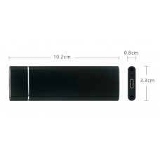 Зовнішня кишеня до M.2 на Type-C USB 3.1 (F) Gen2 10 Gb/s 2TB B key NGFF Black (S1012)