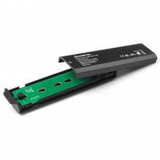 Корпус для M.2 NVME/SATA SSD CHIEFTEC CEB-M2C-TLE aluminium USB 3.2 Gen2 Type-C Black RETAIL (CEB-M2C-TLE)
