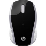 Мишка бездротова HP 200 Pike Silver Wireless Mouse 3 кн. 1000 dpi чорно-срібляста (2HU84AA)