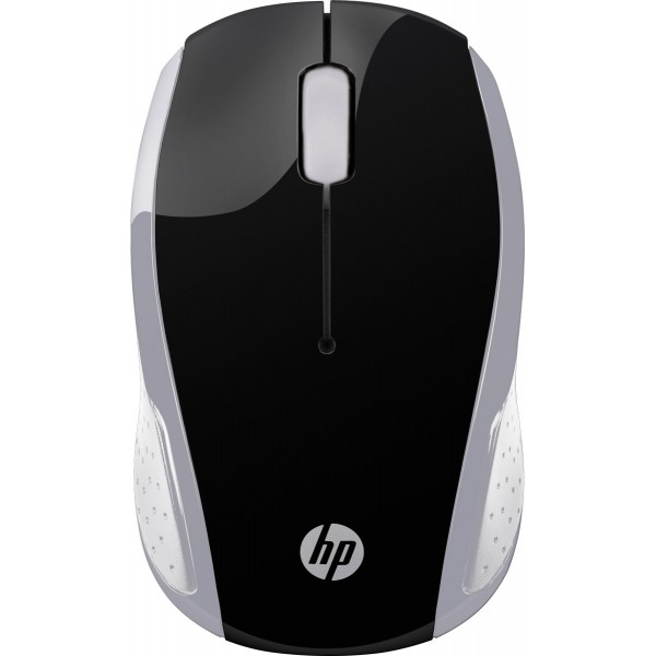 Мишка бездротова HP 200 Pike Silver Wireless Mouse 3 кн. 1000 dpi чорно-срібляста (2HU84AA)