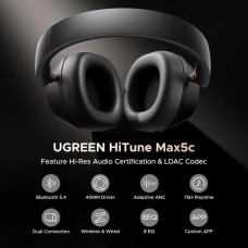 Навушники UGREEN HP203 HiTune Max5С Hybrid ANC Black (35757)