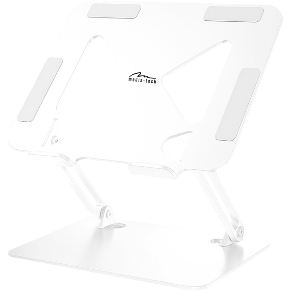 Підставка для ноутбука Laptop Stand 10-17" Aluminum Alloy Media-Tech біла (MT2661W)