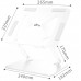 Підставка для ноутбука Laptop Stand 10-17" Aluminum Alloy Media-Tech біла (MT2661W)