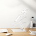Підставка для ноутбука Laptop Stand 10-17" Aluminum Alloy Media-Tech біла (MT2661W)
