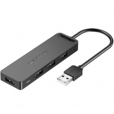 Хаб USB 2.0 4xUSB 2.0 0.15м Black Vention (CHMBB)