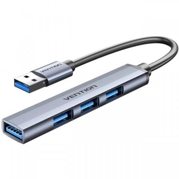 Хаб USB 3.0 1xUSB 3.0/3xUSB 2.0 0.15м 5 Гбіт/с Grey Vention (CKOHB)