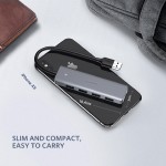 Хаб USB 3.0 4xUSB 3.0 active з живленням Type-C 15см CM219 Ugreen (50985)
