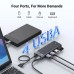 Хаб USB 3.0 4хUSB-A 3.2 Gen1 10Gbps Black CM653 Ugreen (15548)