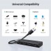 Хаб USB 3.0 4хUSB-A 3.2 Gen1 10Gbps Black CM653 Ugreen (15548)