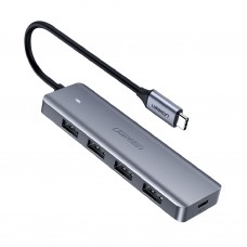 Хаб USB 3.1 Type-C 4xUSB 3.0 Grey CM219 Ugreen (70336)
