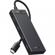 Хаб USB 3.2 Type-C 4хUSB-C 3.2 Gen2 10Gbps Black CM806 Ugreen (35584)
