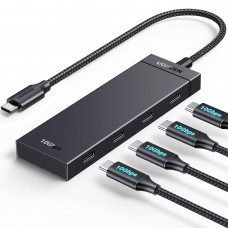 Хаб USB 3.2 Type-C 4хUSB-C 3.2 Gen2 10Gbps Black CM806 Ugreen (35584)