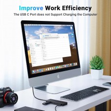 Хаб USB 3.2 Type-C 4хUSB-C 3.2 Gen2 10Gbps Black CM806 Ugreen (35584)