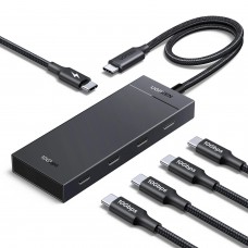 Хаб USB 3.2 Type-C 4хUSB-C 3.2 Gen2 10Gbps PD 100W Black CM806 Ugreen (55334)
