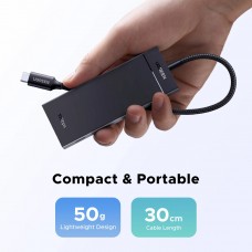 Хаб USB 3.2 Type-C 4хUSB-C 3.2 Gen2 10Gbps PD 100W Black CM806 Ugreen (55334)
