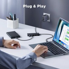Хаб USB 3.2 Type-C 4хUSB-C 3.2 Gen2 10Gbps PD 100W Black CM806 Ugreen (55334)