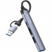 Хаб USB СolorWay USB-A/USB-C 4-в-1 USB2.0х2/USB3.0/USB-C2.0 (CW-HUB06)