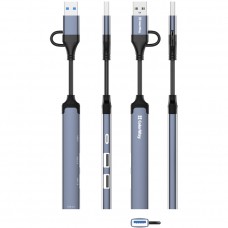 Хаб USB СolorWay USB-A/USB-C 4-в-1 USB2.0х2/USB3.0/USB-C2.0 (CW-HUB06)