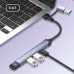 Хаб USB СolorWay USB-A/USB-C 4-в-1 USB2.0х2/USB3.0/USB-C2.0 (CW-HUB06)