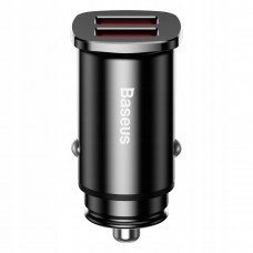 Автозарядка 2xUSB 30W (USB-A) QC3.0 Чорна Baseus (CCALL-DS01)