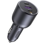 Автозарядка 3xUSB 130W (2xUSB-C+USB-A) QC 3.0 Чорна (EC705) UGREEN (35025)