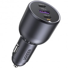 Автозарядка 3xUSB 130W (2xUSB-C+USB-A) QC 3.0 Чорна (EC705) UGREEN (35025) Автозарядка 3xUSB 130W (2xUSB-C+USB-A) QC 3.0 Чорна (EC705) UGREEN (35025)