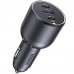 Автозарядка 3xUSB 130W (2xUSB-C+USB-A) QC 3.0 Чорна (EC705) UGREEN (35025)