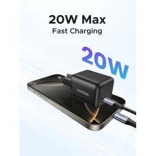 Зарядний пристрій 1xUSB 20W (USB-C) PD GaN Tech X512 Чорний Ugreen (55553) Зарядний пристрій 1xUSB 20W (USB-C) PD GaN Tech X512 Чорний Ugreen (55553)