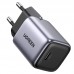 Зарядний пристрій 1xUSB 30W (USB-C) Gan PD Nexode Mini Сірий CD319 Ugreen (90666)