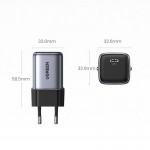 Зарядний пристрій 1xUSB 30W (USB-C) Gan PD Nexode Mini Сірий CD319 Ugreen (90666) Зарядний пристрій 1xUSB 30W (USB-C) Gan PD Nexode Mini Сірий CD319 Ugreen (90666)