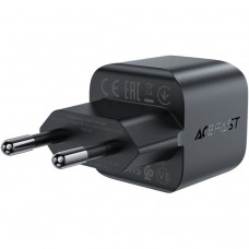 Зарядний пристрій 1xUSB-C 30W Gan A77 mini Fast Charger Black Acefast (6974316282662)