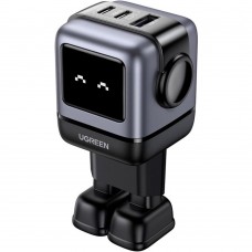 Зарядний пристрій 3xUSB 65W (2xUSB-C+USB-A) Gan Robot tech Fast Charger Сірий CD361 Ugreen (25685B) Зарядний пристрій 3xUSB 65W (2xUSB-C+USB-A) Gan Robot tech Fast Charger Сірий CD361 Ugreen (25685B)