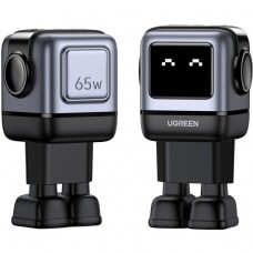 Зарядний пристрій 3xUSB 65W (2xUSB-C+USB-A) Gan Robot tech Fast Charger Сірий CD361 Ugreen (25685B) Зарядний пристрій 3xUSB 65W (2xUSB-C+USB-A) Gan Robot tech Fast Charger Сірий CD361 Ugreen (25685B)